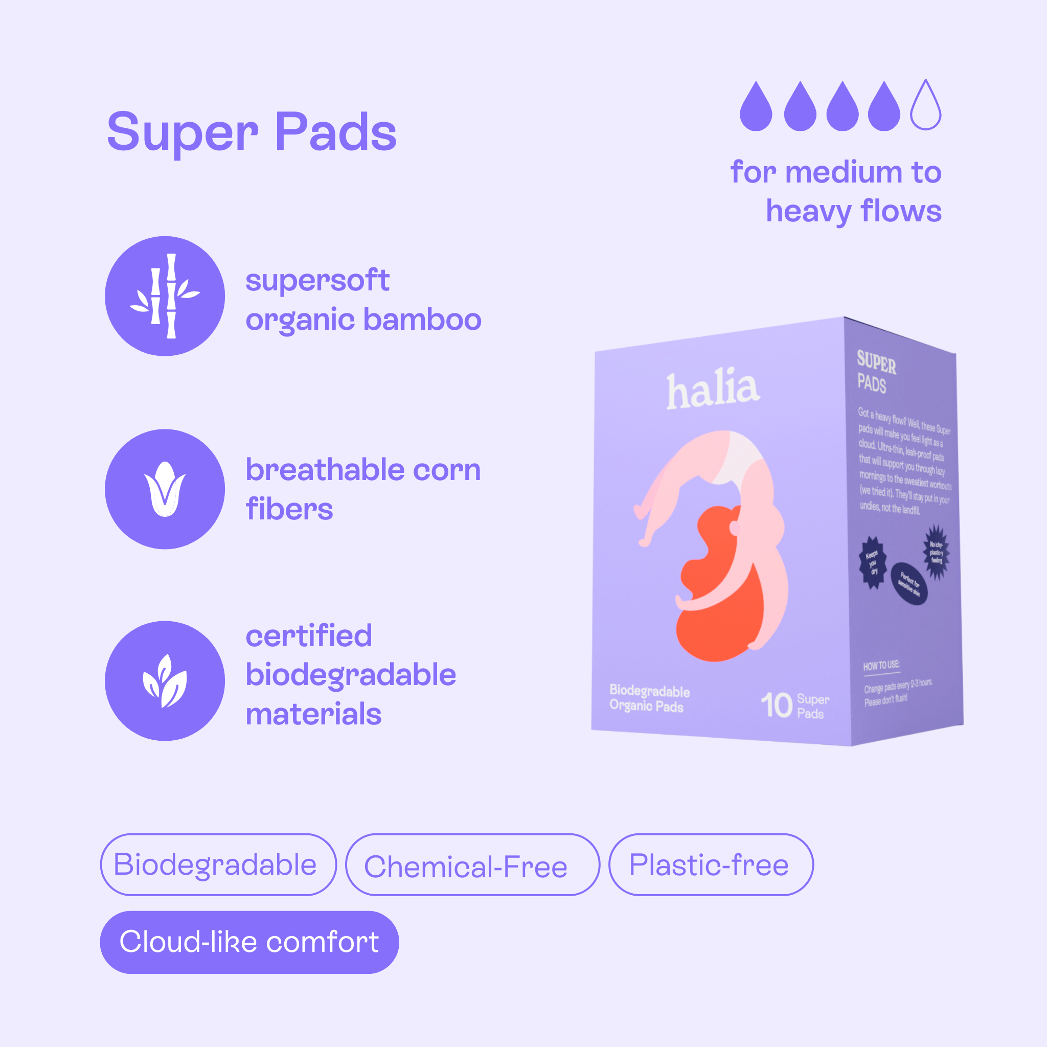 Genial Day 664707 Heavy Postpartum Flow Pads - 6 Count, 1 - Pay Less Super  Markets